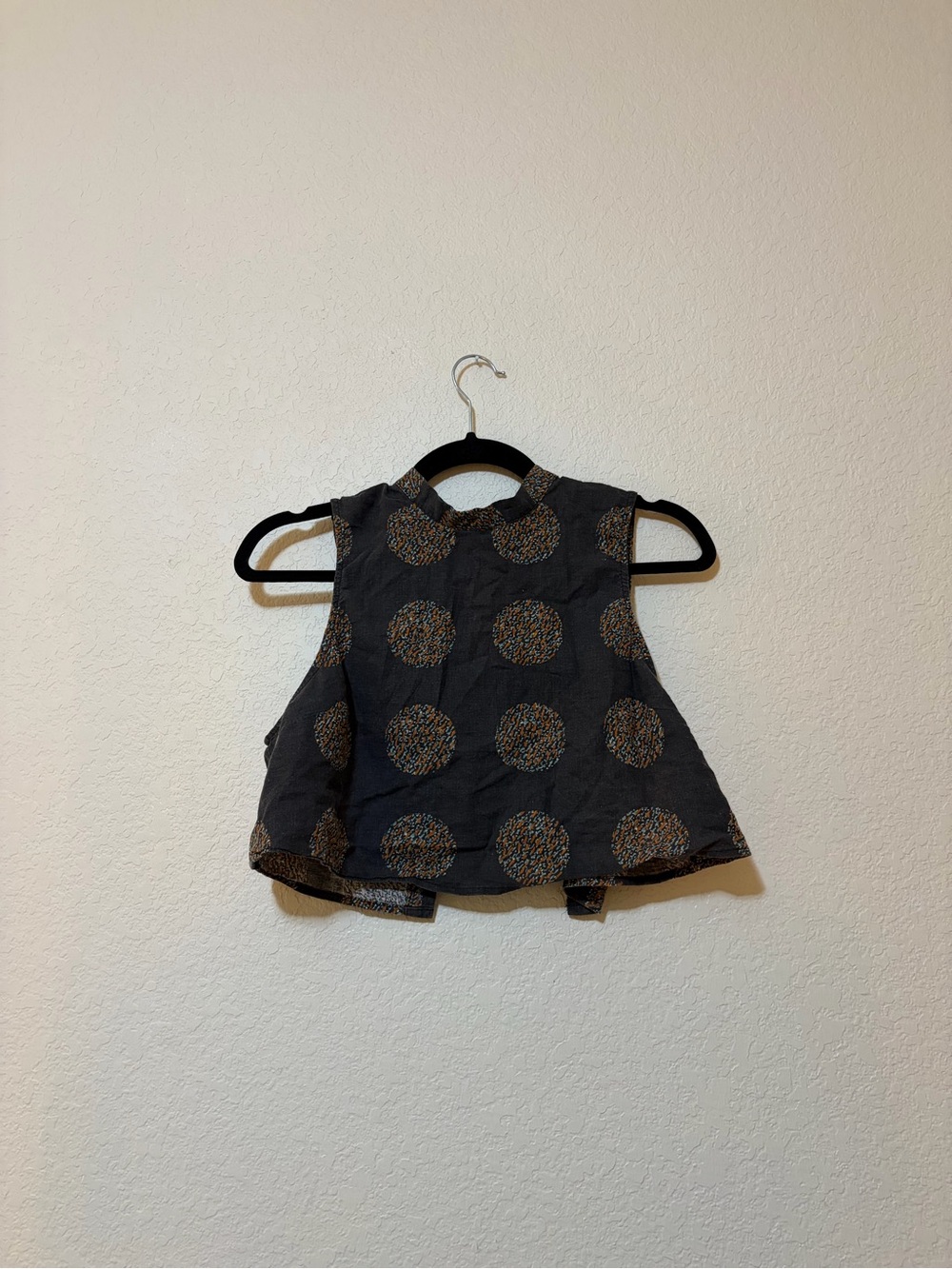 silence + noise Gray Cropped Tank with Open Back
